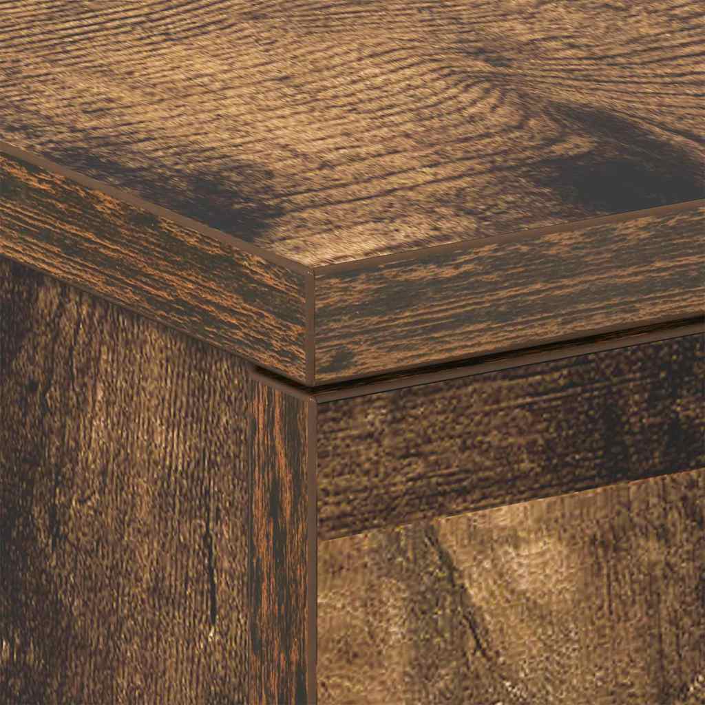 Nachttische 2 Stk. Räuchereiche 38x35x56 cm Holzwerkstoff