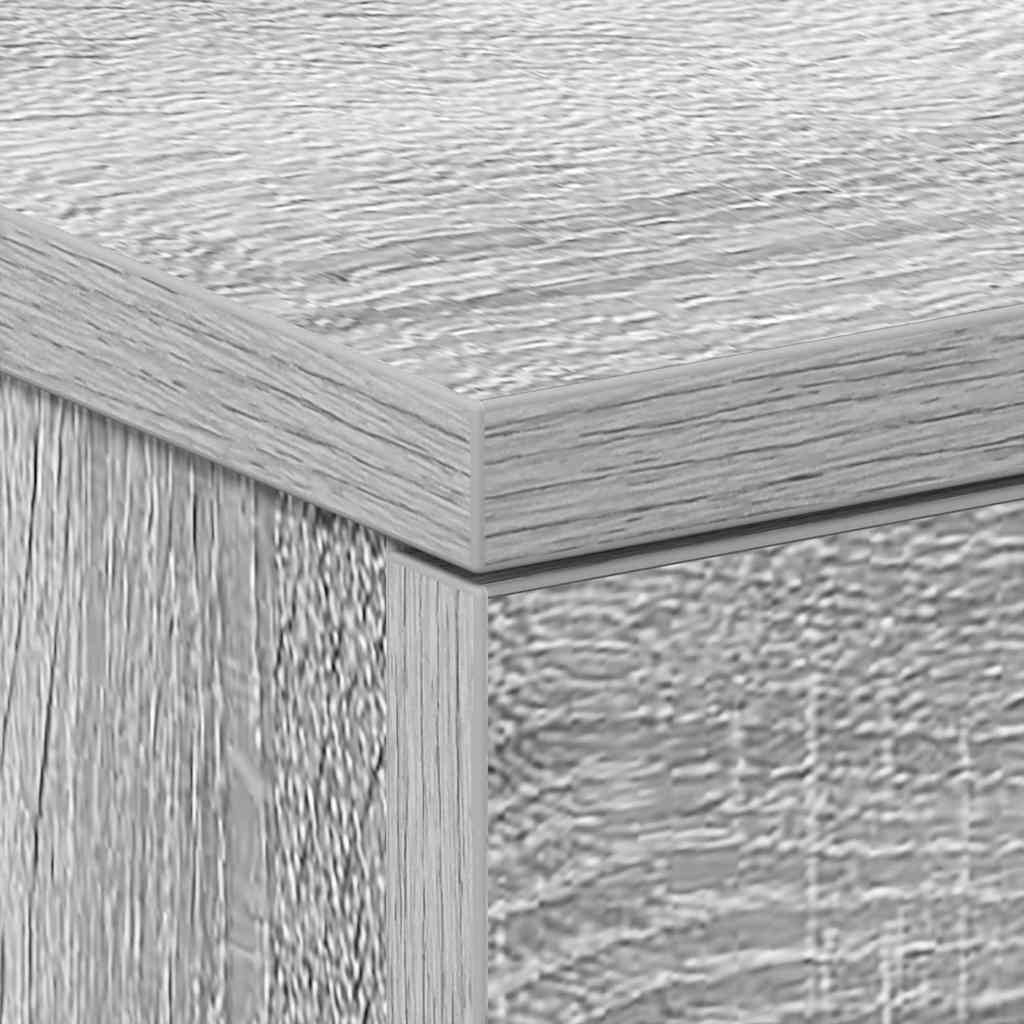 Nachttische 2 Stk. Grau Sonoma 38x35x56 cm Holzwerkstoff