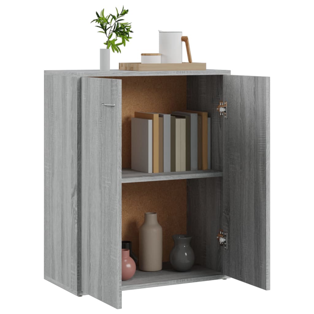 Sideboard Grau Sonoma 60x30x75 cm Holzwerkstoff