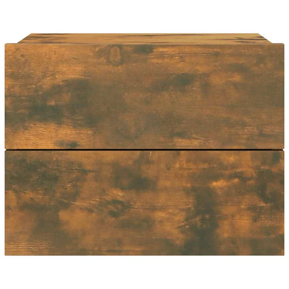 Nachttische 2 Stk. Räuchereiche 40x30x30 cm Holzwerkstoff