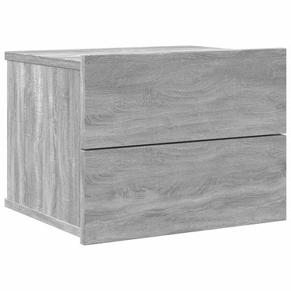 Nachttisch Grau Sonoma 40x30x30 cm Holzwerkstoff