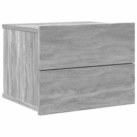 Nachttisch Grau Sonoma 40x30x30 cm Holzwerkstoff