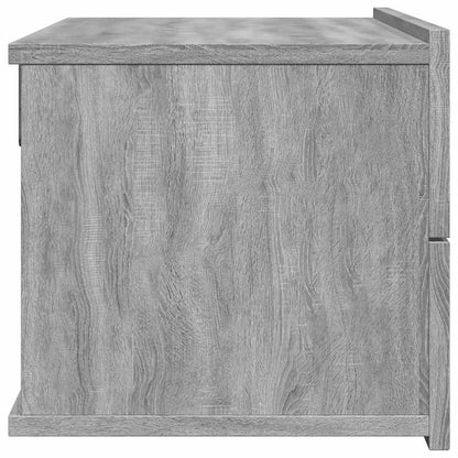Nachttische 2 Stk. Grau Sonoma 40x30x30 cm Holzwerkstoff