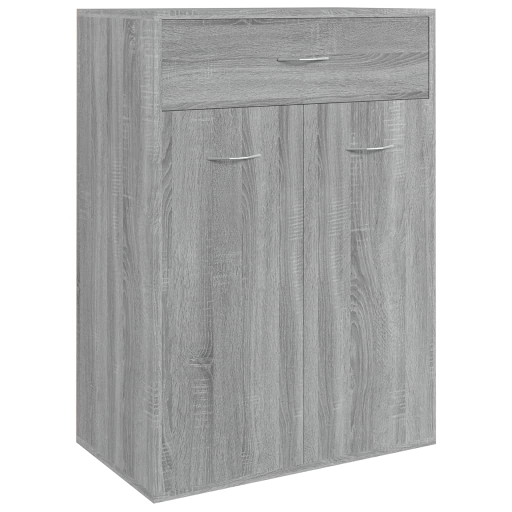 Schuhschrank Grau Sonoma 60x35x84 cm Holzwerkstoff