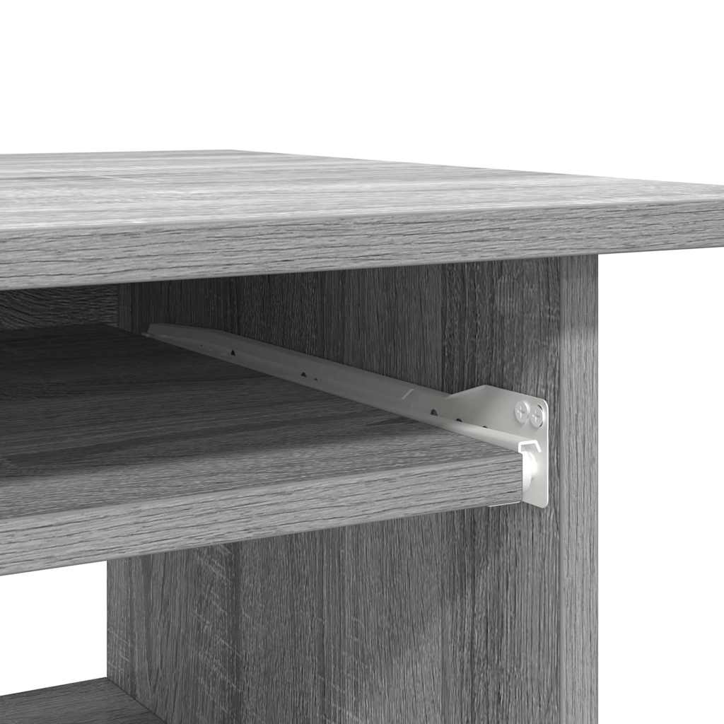 Schreibtisch Grau Sonoma 80x45x74 cm Holzwerkstoff