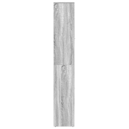 Badezimmerschrank Grau Sonoma 30x30x183,5 cm Holzwerkstoff