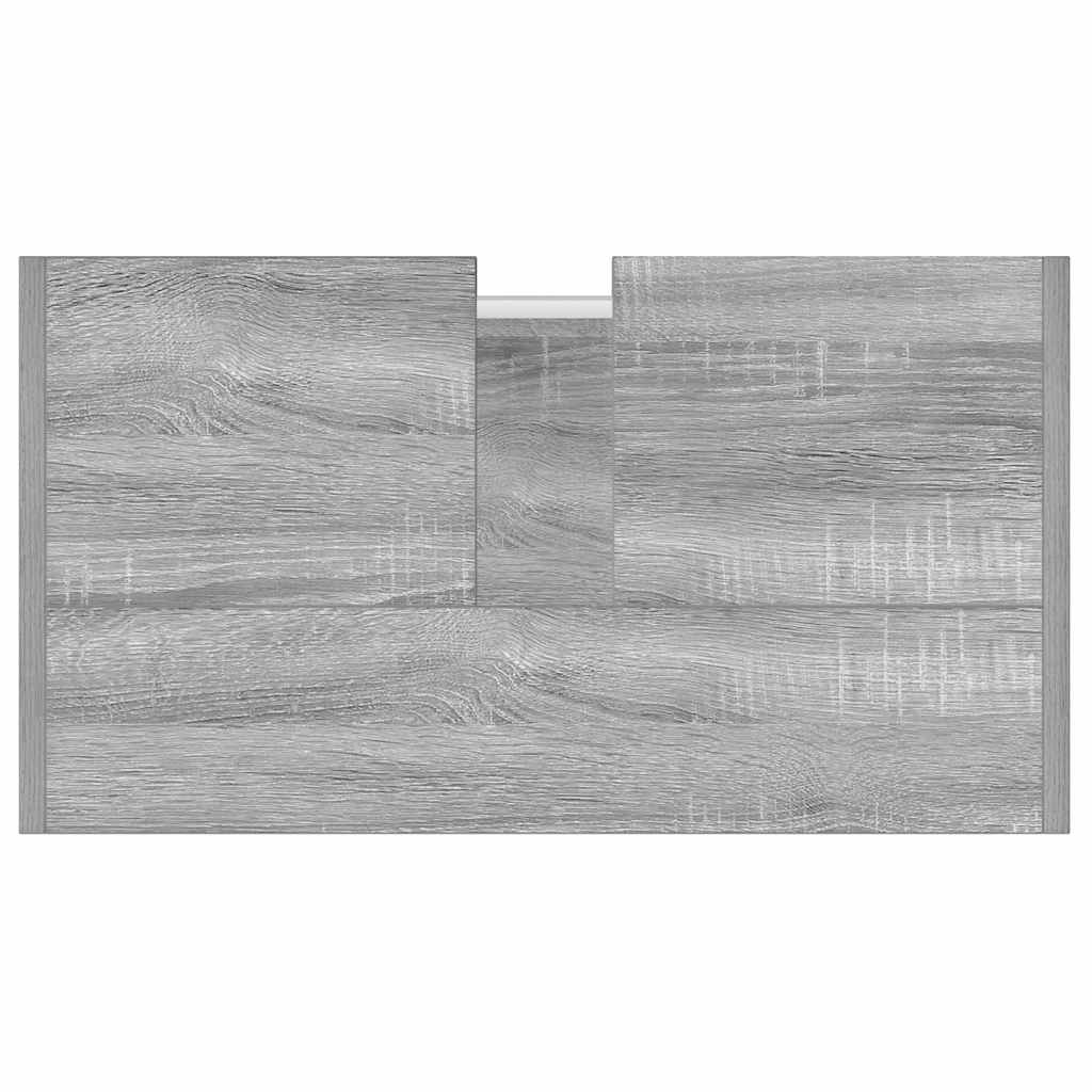 Badezimmerschrank Grau Sonoma 60x33x60 cm Holzwerkstoff