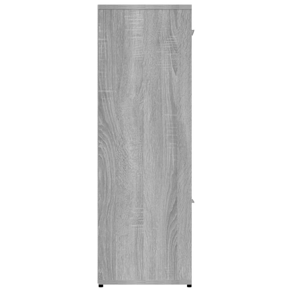 Bücherregal Grau Sonoma 90x30x90 cm Holzwerkstoff