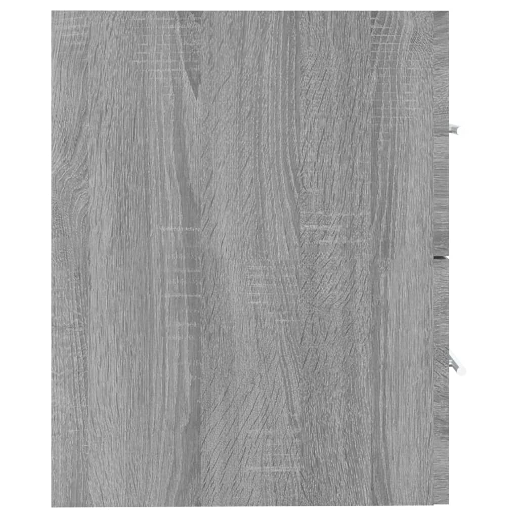 Waschbeckenschrank Grau Sonoma 60x38,5x48 cm Holzwerkstoff