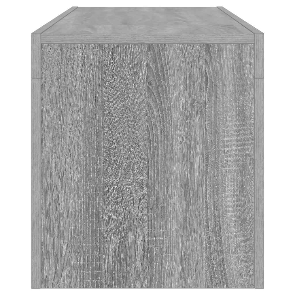 TV-Schrank mit LED-Leuchten Grau Sonoma 120x35x40 cm