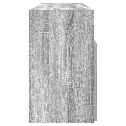 TV-Schrank mit LED-Leuchten Grau Sonoma 120x30x50 cm