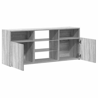 TV-Schrank mit LED-Leuchten Grau Sonoma 120x30x50 cm