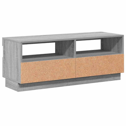 TV-Schrank mit LED-Leuchten Grau Sonoma 100x35x40 cm
