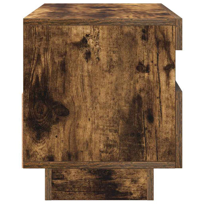 TV-Schrank mit LED-Leuchten Räuchereiche 80x35x40 cm