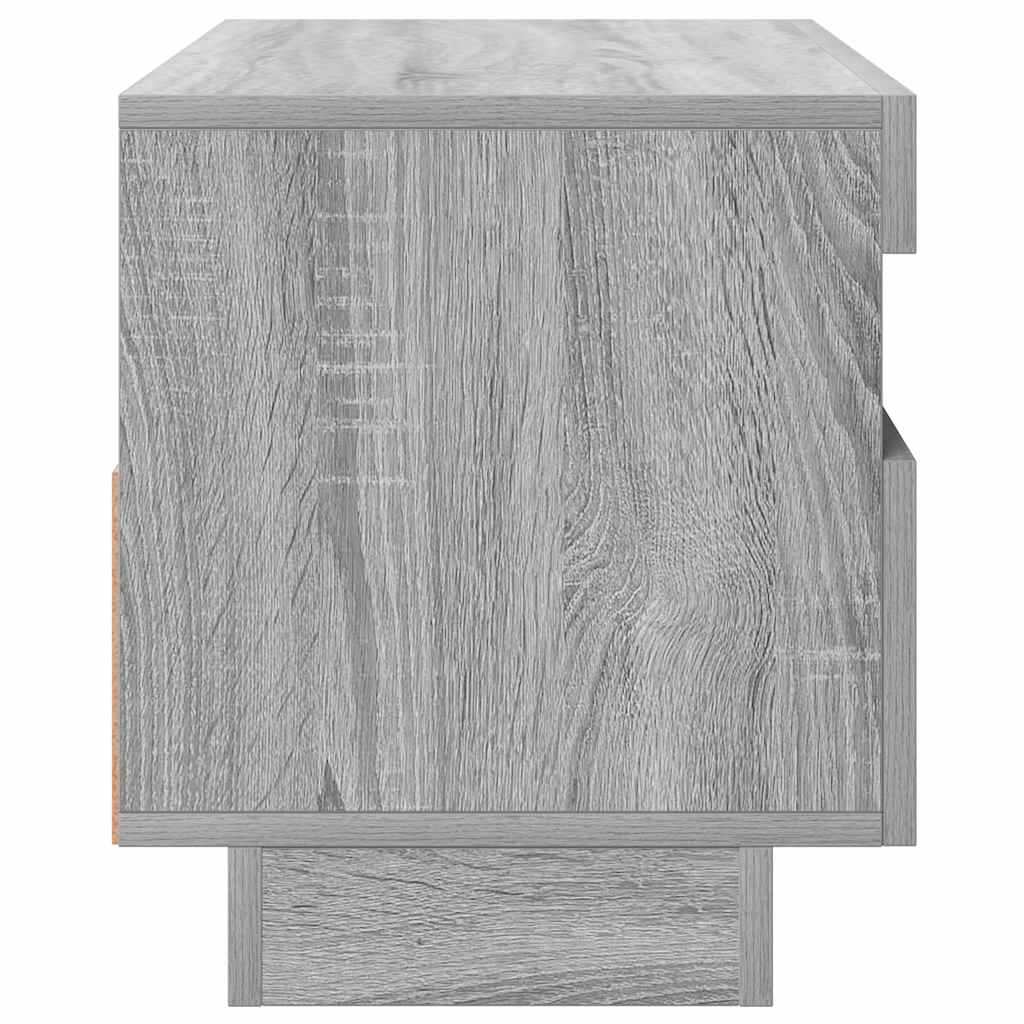 TV-Schrank mit LED-Leuchten Grau Sonoma 80x35x40 cm