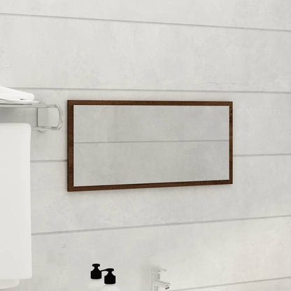2-tlg. Badmöbel-Set Braun Eichen-Optik Holzwerkstoff