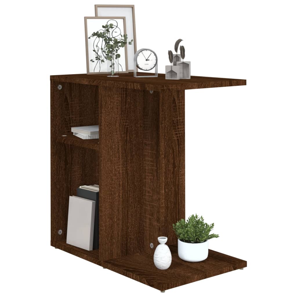 Beistelltisch Braun Eichen-Optik 50x30x50 cm Holzwerkstoff