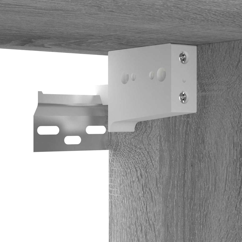 TV-Wandschrank Grau Sonoma 2 Stk. 60x30x30 cm Holzwerkstoff