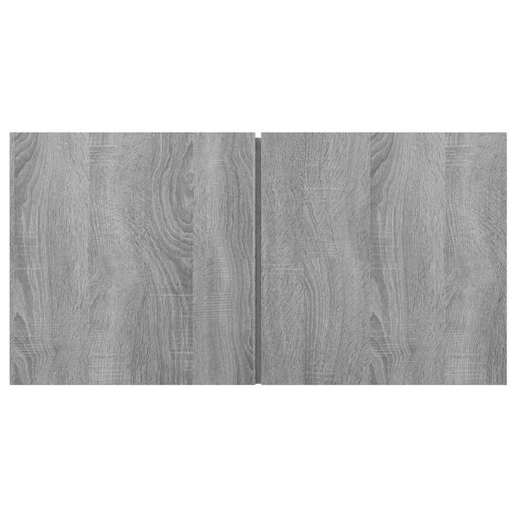 TV-Wandschrank Grau Sonoma 2 Stk. 60x30x30 cm Holzwerkstoff
