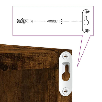 Wandregale 4 pcs Braun 26 x 15 x 26 cm Holzwerkstoff