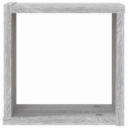 Wandregale 2 pcs Grau 26 x 15 x 26 cm Holzwerkstoff