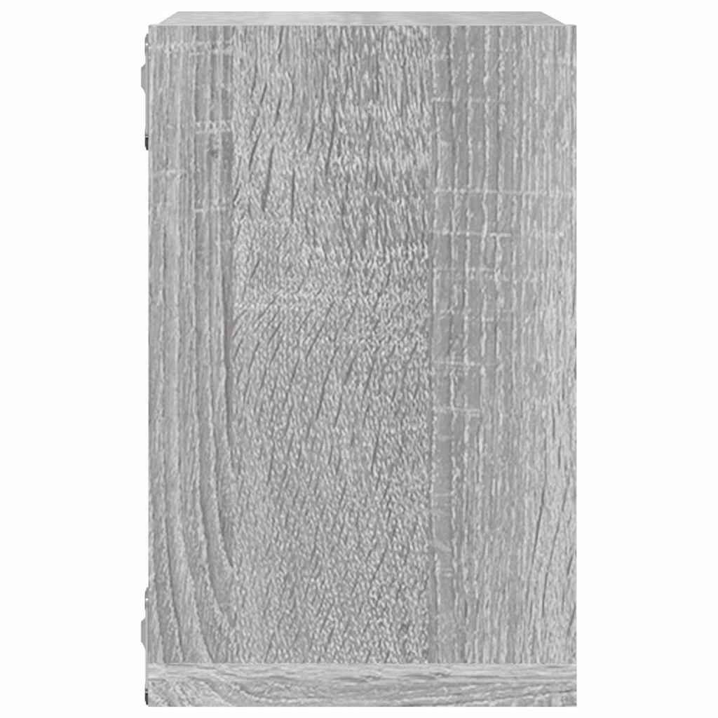 Wandregale 2 pcs Grau 26 x 15 x 26 cm Holzwerkstoff