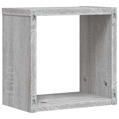 Wandregale 4 pcs Grau 26 x 15 x 26 cm Holzwerkstoff