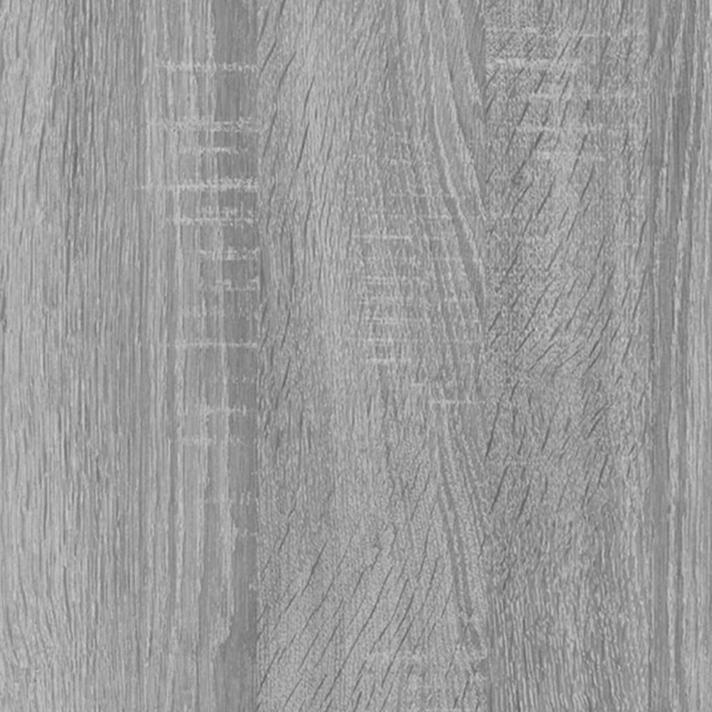 Wandregale 2 Stk. Grau Sonoma 100x15x30 cm Holzwerkstoff