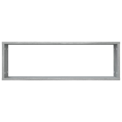 Wandregale 4 Stk. Grau Sonoma 80x15x26,5 cm Holzwerkstoff