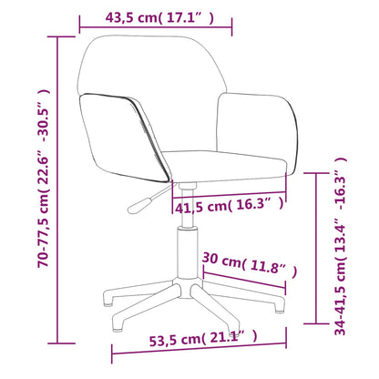 Esszimmerstühle 2 Stk. Drehbar Creme Stoff