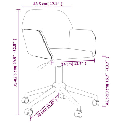 Esszimmerstühle 2 Stk. Drehbar Creme Stoff