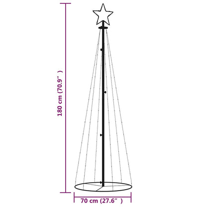 LED-Weihnachtsbaum Kegelform Kaltweiß 108 LEDs 70x180 cm