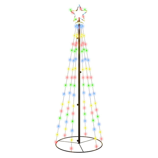 LED-Weihnachtsbaum Kegelform Mehrfarbig 108 LEDs 70x180 cm