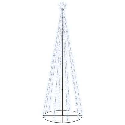 LED-Weihnachtsbaum Kegelform Kaltweiß 310 LEDs 100x300 cm