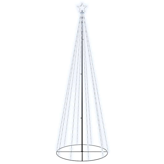 LED-Weihnachtsbaum Kegelform Kaltweiß 310 LEDs 100x300 cm