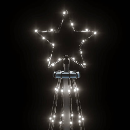 LED-Weihnachtsbaum Kegelform Kaltweiß 310 LEDs 100x300 cm