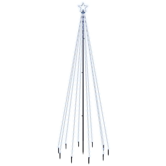 LED-Weihnachtsbaum mit Erdnägeln Kaltweiß 310 LEDs 300 cm