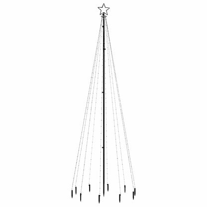 LED-Weihnachtsbaum mit Erdnägeln Mehrfarbig 310 LEDs 300 cm