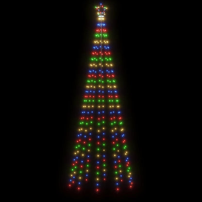 LED-Weihnachtsbaum mit Erdnägeln Mehrfarbig 310 LEDs 300 cm