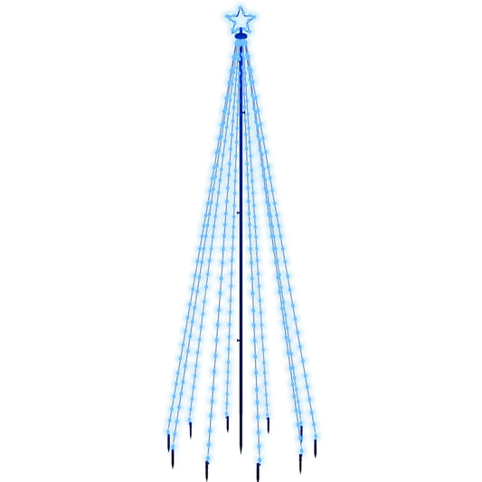 LED-Weihnachtsbaum mit Erdnägeln Blau 310 LEDs 300 cm