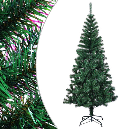 Künstlicher Weihnachtsbaum Schillernde Spitzen Grün 120 cm PVC