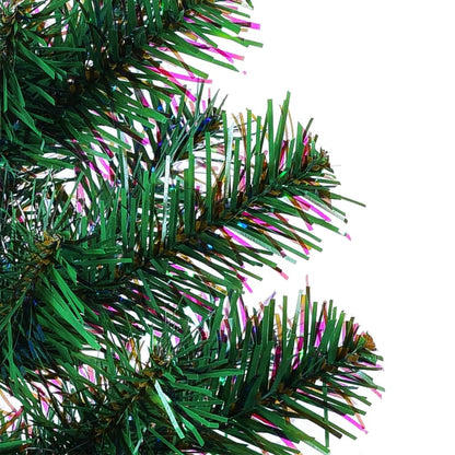 Künstlicher Weihnachtsbaum Schillernde Spitzen Grün 120 cm PVC
