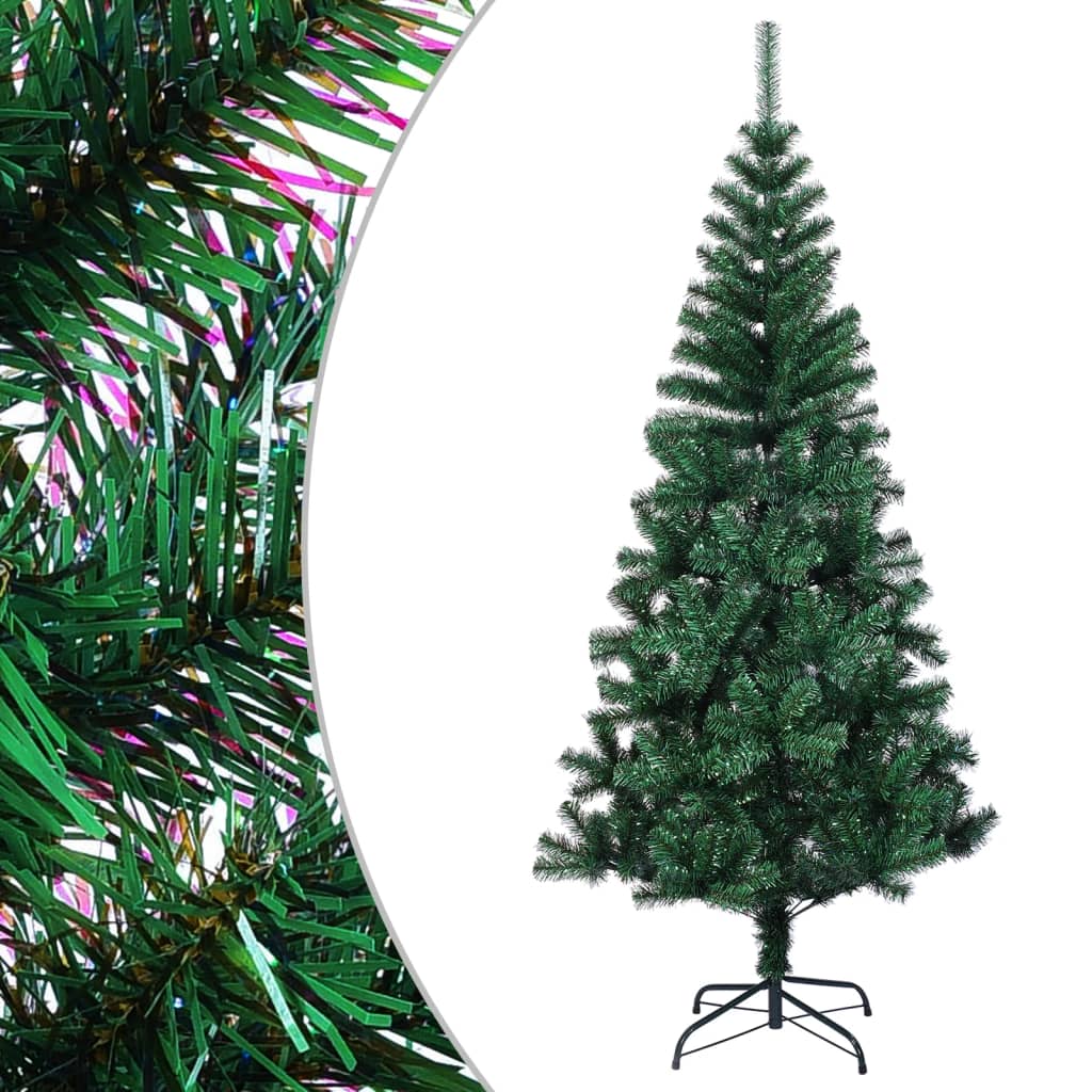 Künstlicher Weihnachtsbaum Schillernde Spitzen Grün 150 cm PVC