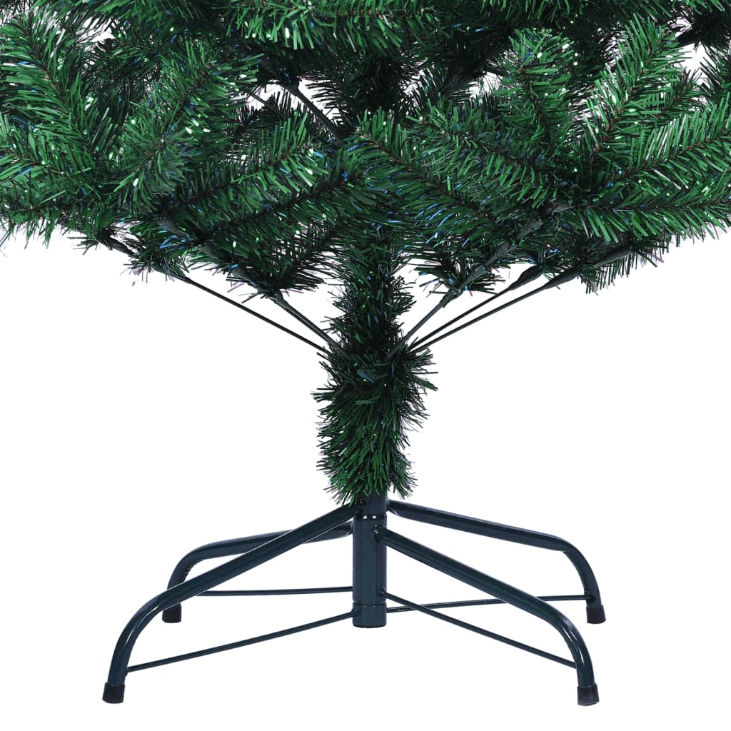 Künstlicher Weihnachtsbaum Schillernde Spitzen Grün 150 cm PVC