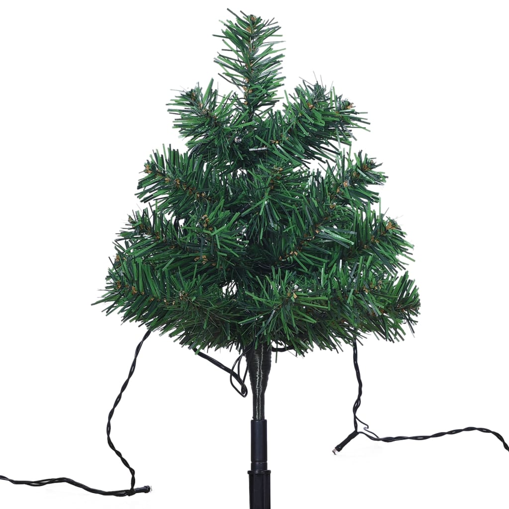 Wegbeleuchtung Weihnachtsbäume 6 Stk. Mehrfarbig LEDs 45 cm PVC