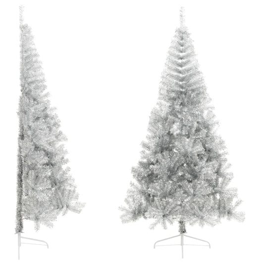 Künstlicher Weihnachtsbaum mit Ständer Silber 240 cm PET