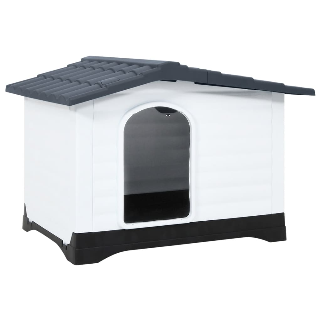 Hundehütte Grau 90,5 x 68 x 66 cm Polypropylen