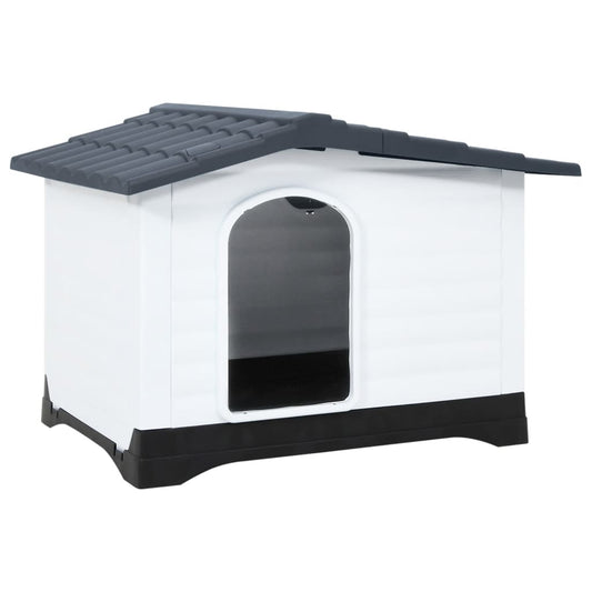 Hundehütte Grau 90,5 x 68 x 66 cm Polypropylen