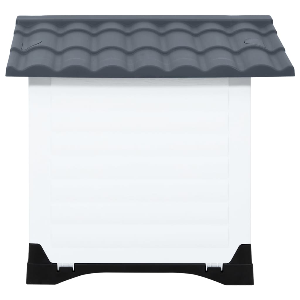 Hundehütte Grau 90,5 x 68 x 66 cm Polypropylen