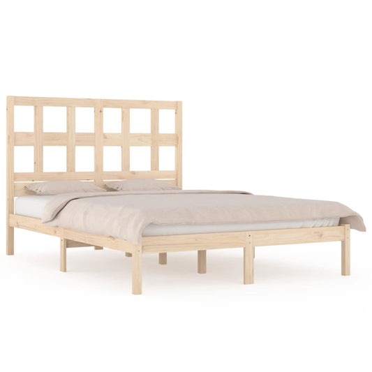 Massivholzbett ohne Matratze 135x190 cm Kiefernholz